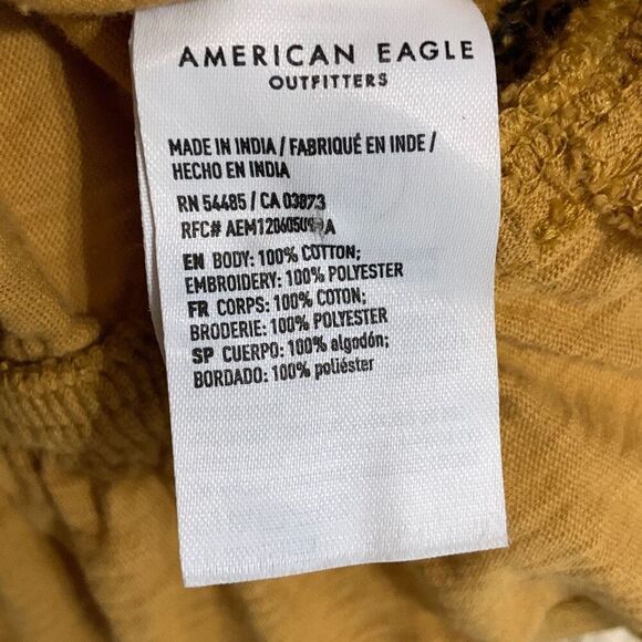 AMERICAN EAGLE Women’s Embroidered Floral Off The Shoulder Top Size Small - Picture 7 of 9